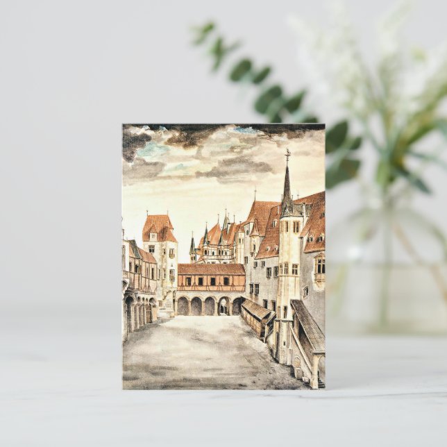 Durer, Courtyard of the Former Castle Innsbruck, Postcard (Standing Front)