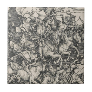 Durer Four Horsemen of the Apocalypse Tile