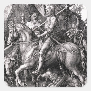Durer Knight Death and the Devil Stickers