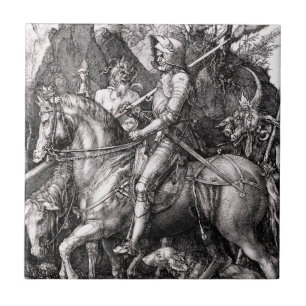 Durer Knight Death and the Devil Tile