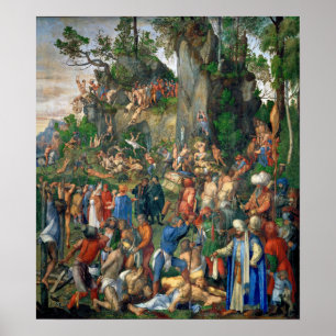 Dürer - Martyr of the Ten Thousand Christians Poster