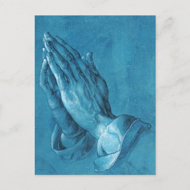Durer Praying Hands Postcard (Front)