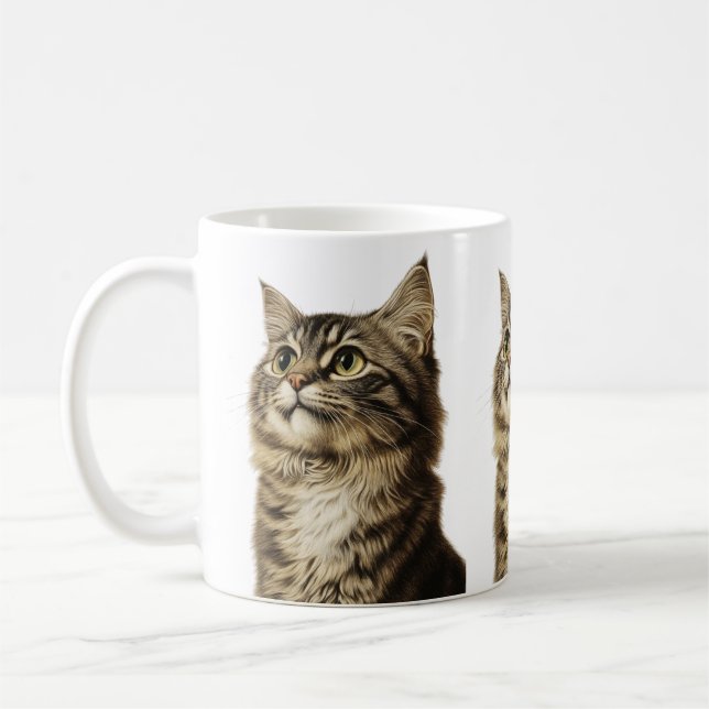 Dürer’s Tabby Treasures 3 Coffee Mug (Left)