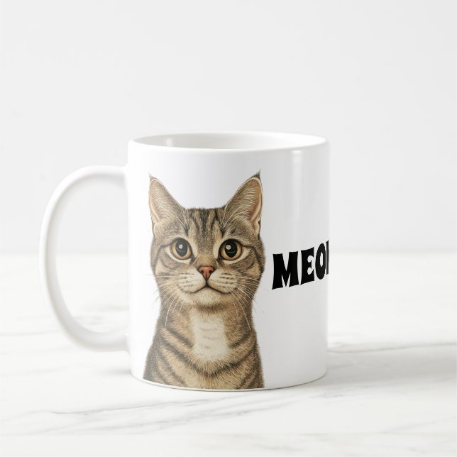 Dürer’s Tabby Treasures: Meow's Cup 1 (Left)