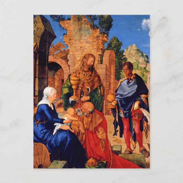 Durer - The Adoration of the Magi, Postcard (Front)