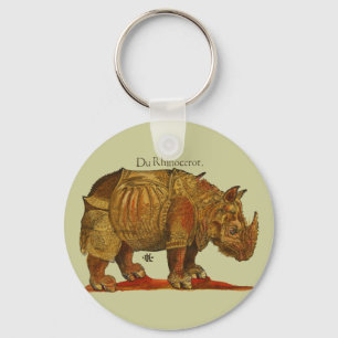 Durer's Rhinoceros Key Ring