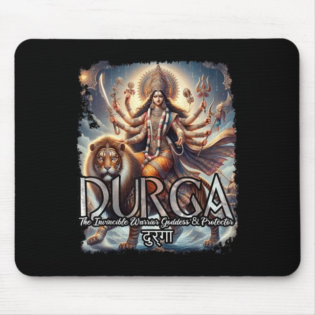 Durga Goddess War Hindu Mythology Devi Shakti  Mouse Mat (Front)