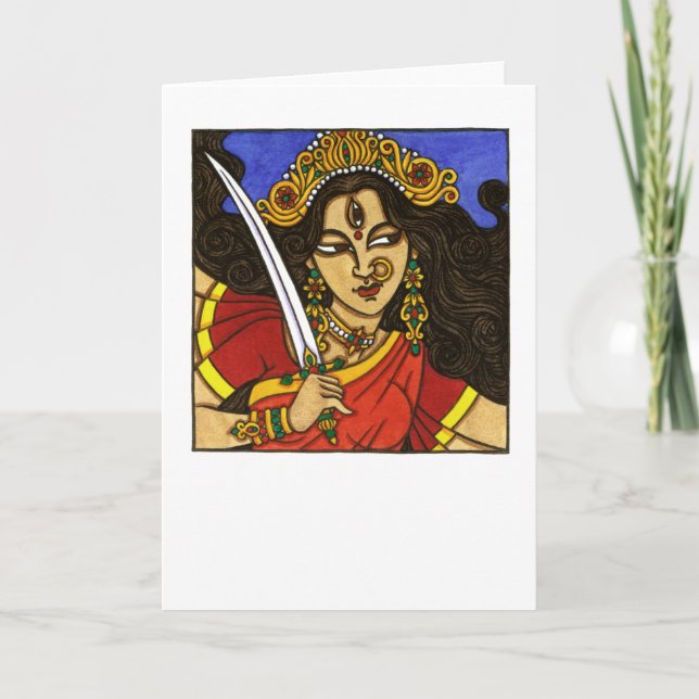 Durga Greeting Card (Front)
