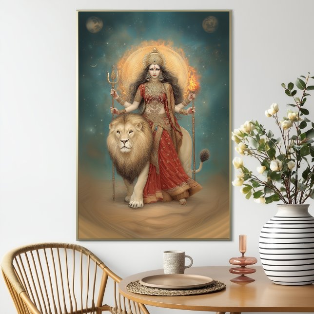 Durga Hindu Goddess of Strength and Protection Poster (Creator Uploaded)