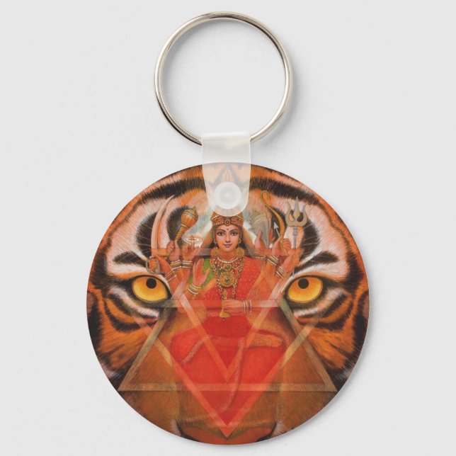 Durga & Tiger Keychains (Front)