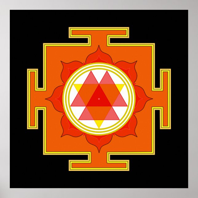Durga Yantra Poster (Front)