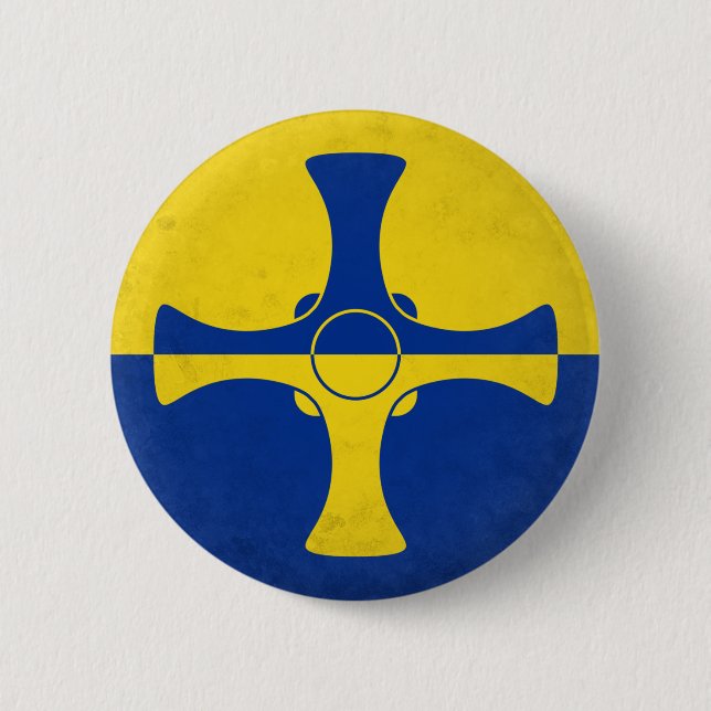 Durham 6 Cm Round Badge (Front)