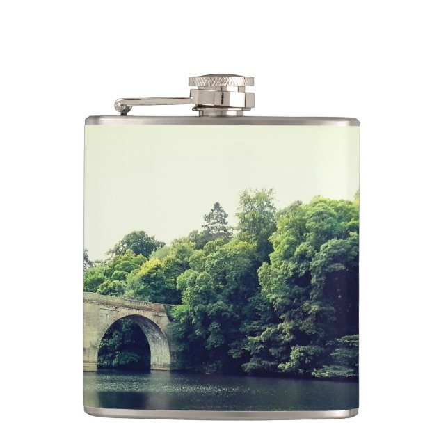 Durham bridge hip flask (Front)