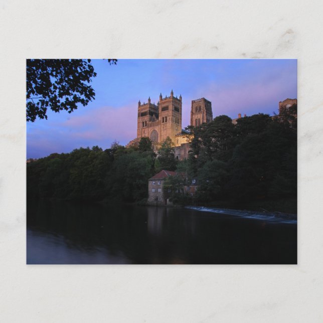Durham Cathedral at Sunset Postcard (Front)