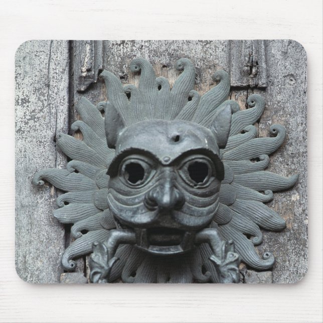 Durham Cathedral Sanctuary Knocker Mouse Mat (Front)