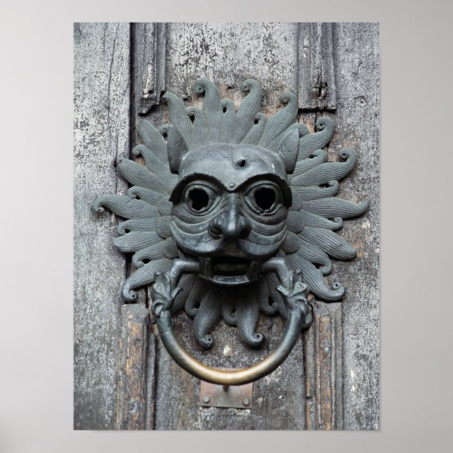 Durham Cathedral Sanctuary Knocker Poster (Front)