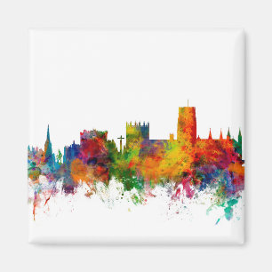 Durham England Skyline Cityscape Magnet