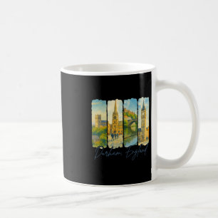 Durham England Traveling Trip Brushstroke Souvenir Coffee Mug