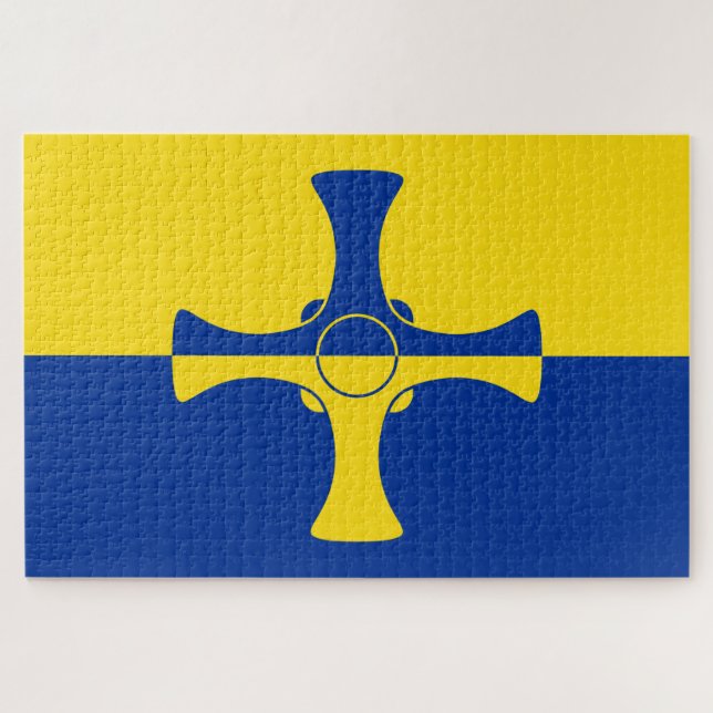 Durham Flag (County of England, UK) Jigsaw Puzzle (Horizontal)