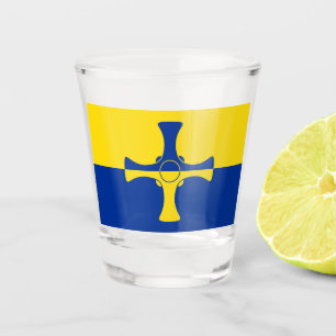 Durham Flag (County of England, UK) Shot Glass