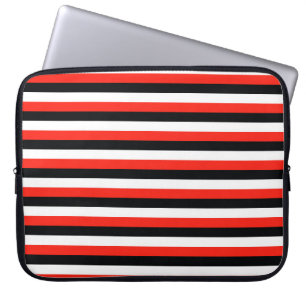 durham maori flag sardinia stripes red black white laptop sleeve
