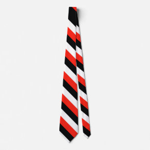 durham maori flag sardinia stripes red black white tie