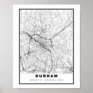 Durham Map Poster