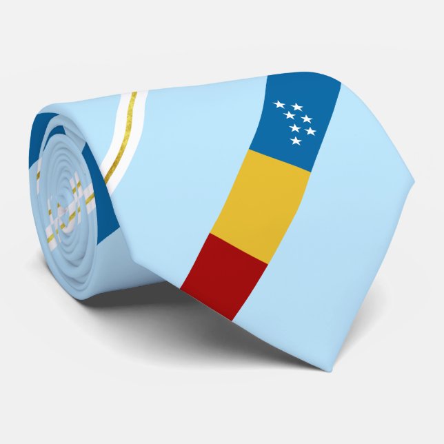 Durham (North Carolina) city flag Neck Tie (Rolled)