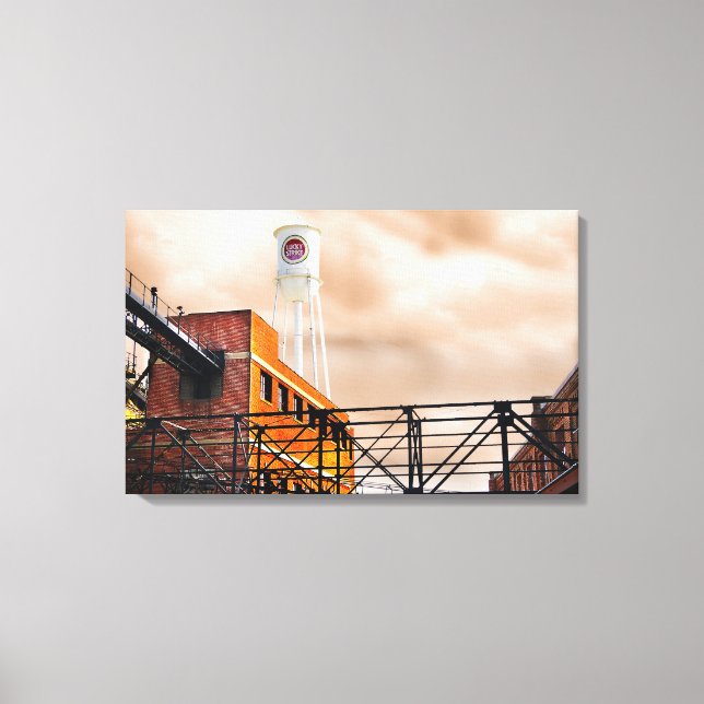 Durham North Carolina Photo Lucky Strike Tower Canvas Print (Front)