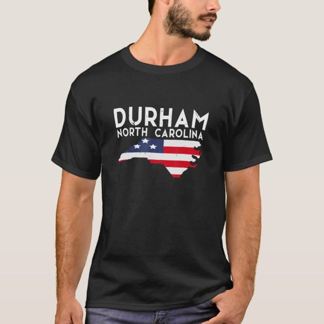 Durham North Carolina USA State America Travel T-Shirt (Front)