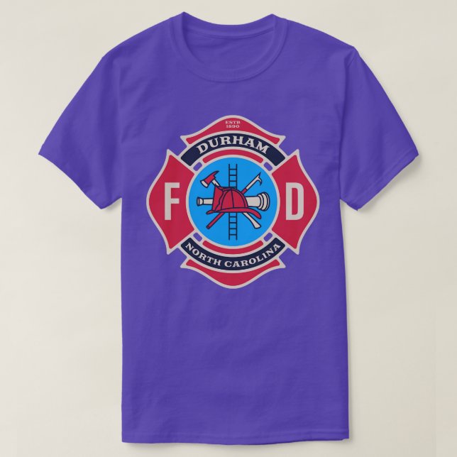 Durham North olina Fire Department T-Shirt (Design Front)