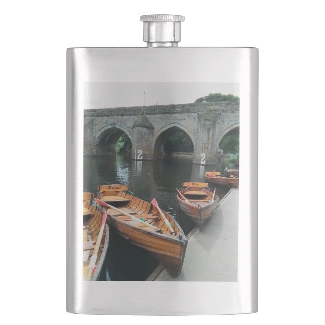 Durham river hip flask (Front)