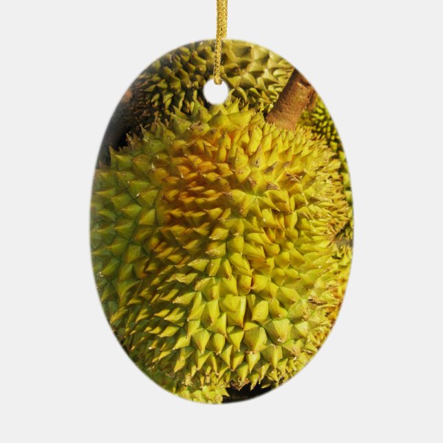 Durian Fruit Ceramic Tree Decoration (Front)