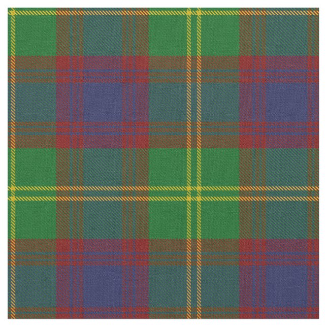 Durie Clan Tartan Fabric (Close Up)