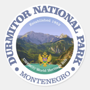 Durmitor National Park Classic Round Sticker