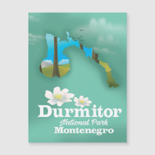Durmitor national park, Montenegro map