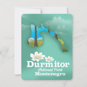 Durmitor national park, Montenegro map