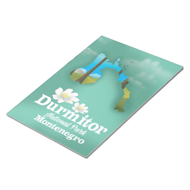 Durmitor national park, Montenegro map Notepad (Angled)