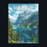 Durmitor National Park Montenegro Travel Art Postcard<br><div class="desc">Durmitor vector artwork design. Durmitor is a massif located in northwestern Montenegro. It is part of the Dinaric Alps.</div>
