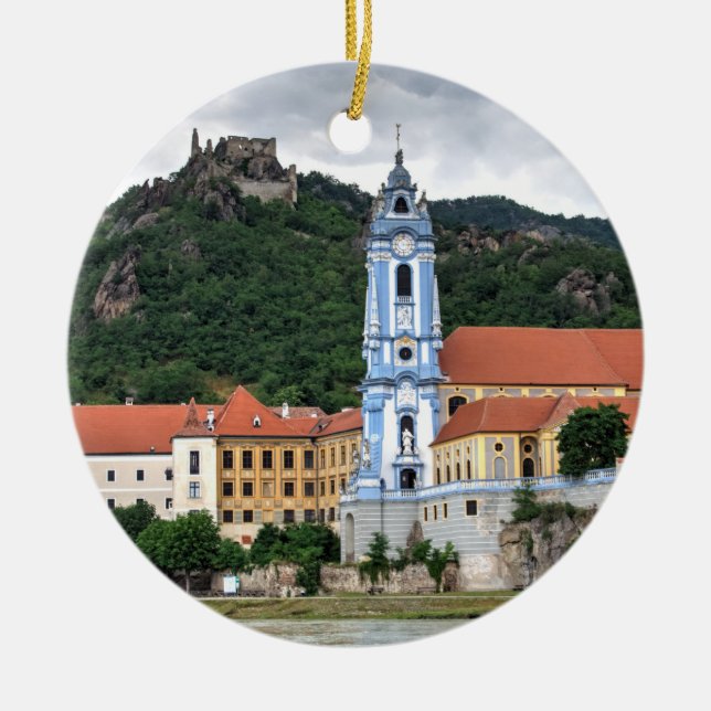 Dürnstein In Der Wachau Ceramic Tree Decoration (Front)