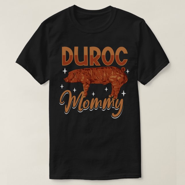 Duroc Pig Mummy T-Shirt (Design Front)