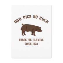 Duroc pigs do rock - since 1923