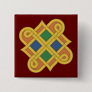 Durrow Knotwork 2016 15 Cm Square Badge