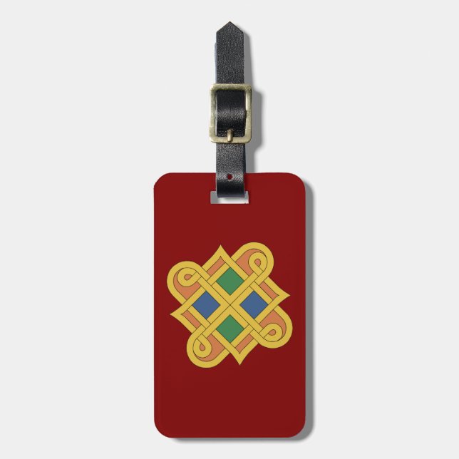 Durrow Knotwork 2016 Luggage Tag (Front Vertical)