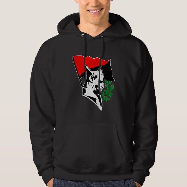 Durruti - Anarchy flag Hoodie (Front)