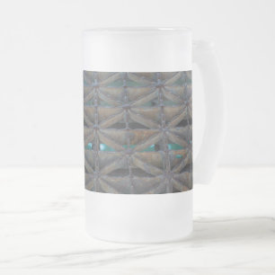 Dusable Bridge Abstract Frosted Glass Beer Mug