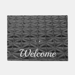 Dusable Bridge Abstract Grayscale Welcome Doormat