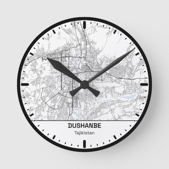Dushanbe Clock City Line Art (Front)