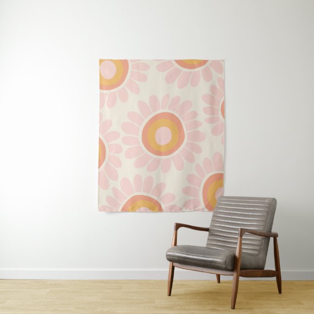 Dushi Sunflower Pattern #1 #wall #art Tapestry (In Situ)