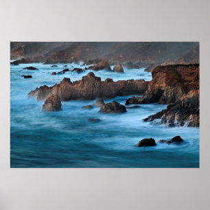 Dusk At Soberanes Cove Poster